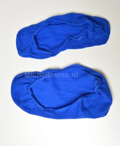 gedragen kousenvoetjes blauw