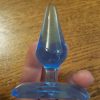 Blauwe mini buttplug