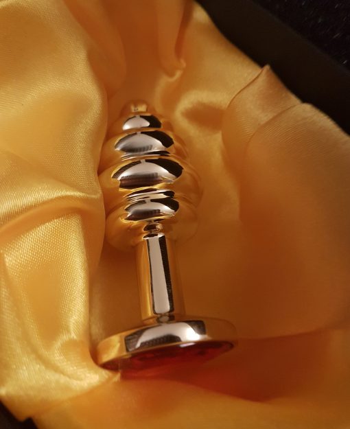 Geile gouden kleine buttplug - Robijn - Afbeelding 3