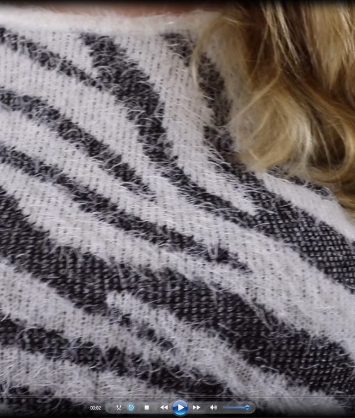 Filmpje borsten met zebra truitje