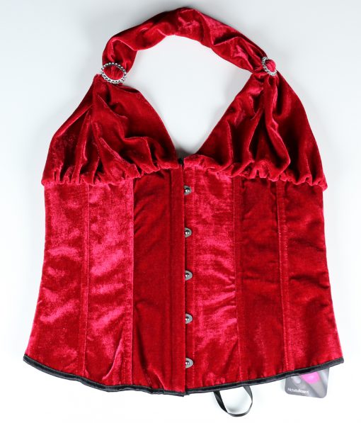 Fluweel rode corset