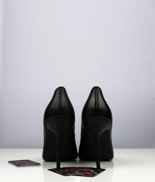 Lederlook pumps met puntneus - Afbeelding 2