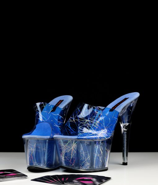 Blauwe plateau hakken