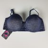 Blauwe gedragen bh
