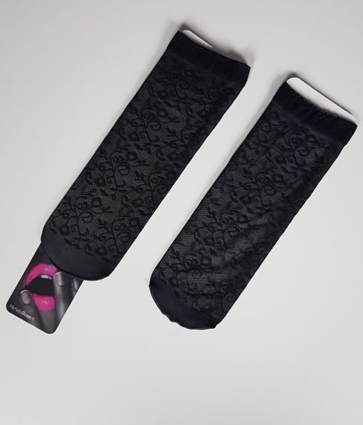Zwarte pantysokken met leuk motief