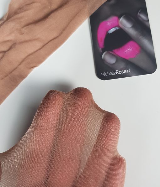 Gedragen glans pantykousen in huidkleur - Afbeelding 2
