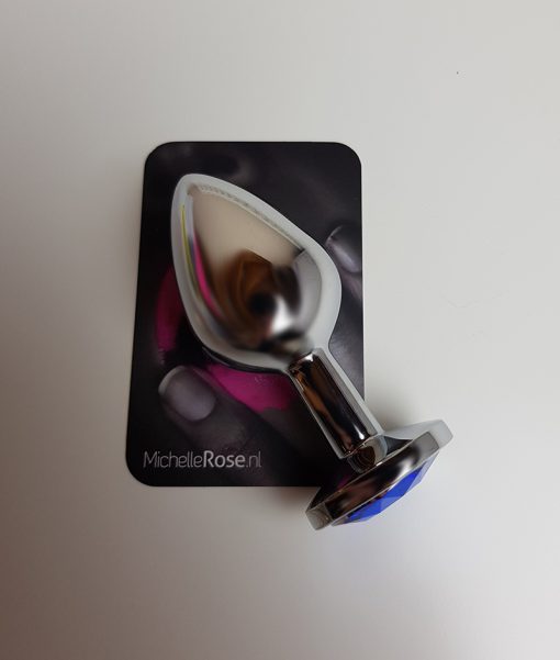 Gebruikte buttplug met blauwe steen - Afbeelding 3