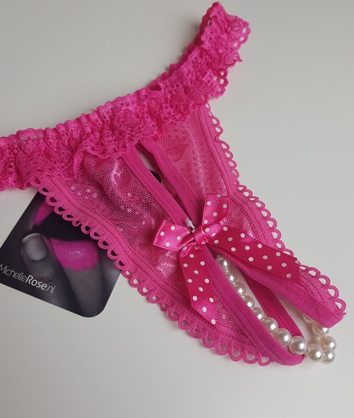 Roze gedragen kralen string - Afbeelding 2