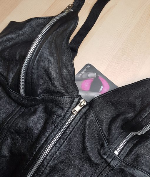 Kinky ECHT leren jurk met ritsjes - Afbeelding 2