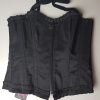 Zwart corset met rits
