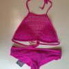 Sexy roze gedragen bikini