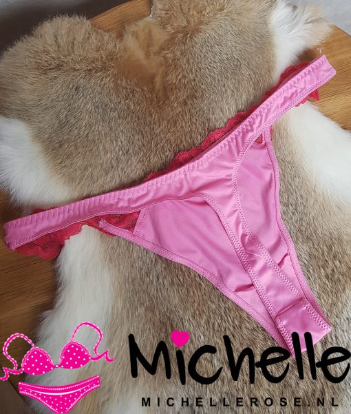 Fijne roze string - Afbeelding 2