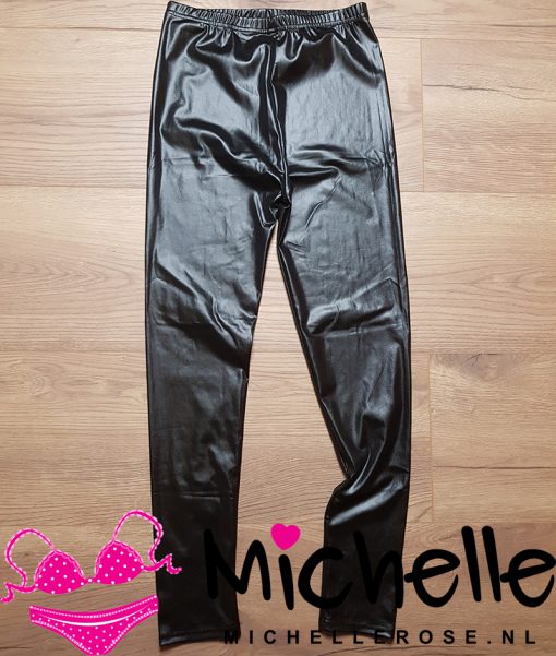 Gedragen wetlook legging