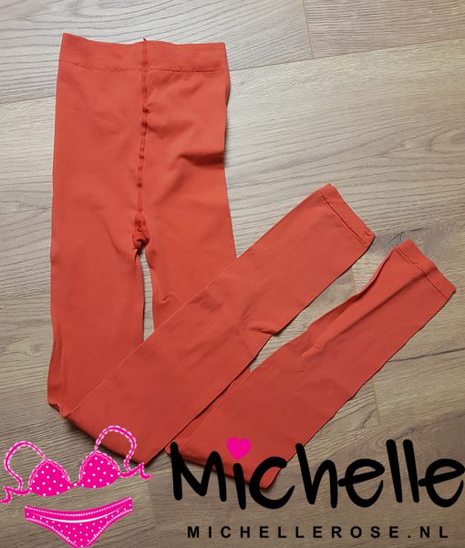 Oranje gedragen legging