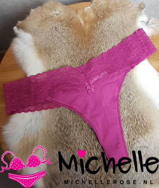 Sexy roze gedragen string