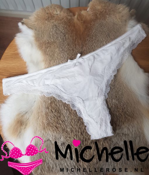 Leuke witte gedragen string