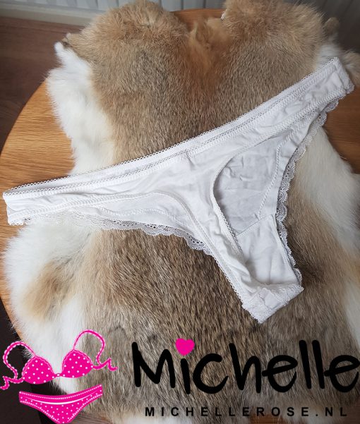 Leuke witte gedragen string - Afbeelding 2
