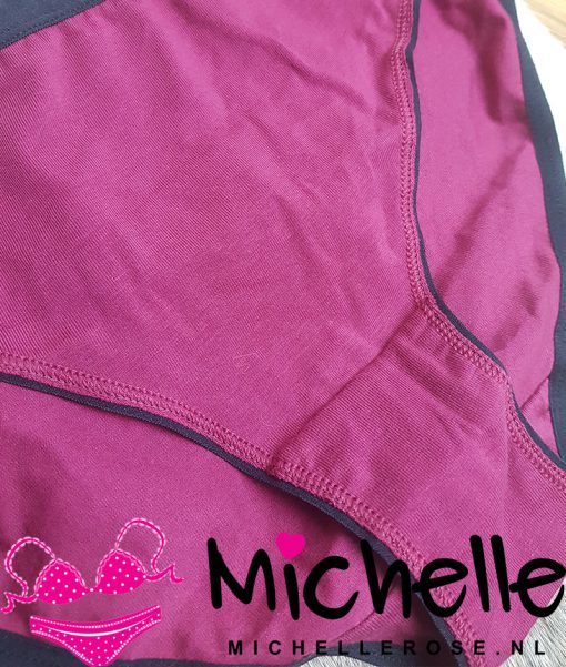 High leg slip - raspberry - Afbeelding 2