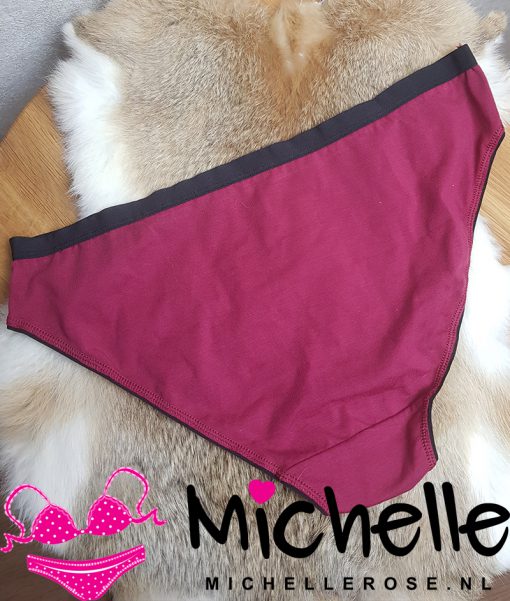High leg slip - raspberry - Afbeelding 3