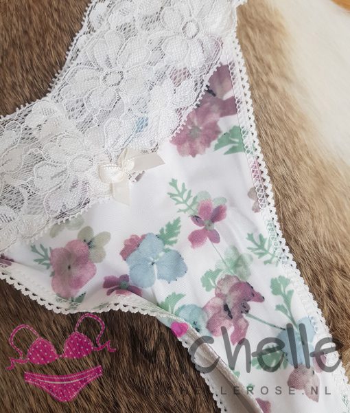 Zachte gedragen string met bloemen print - Afbeelding 2
