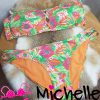 Zomerse gedragen bloemen bikini