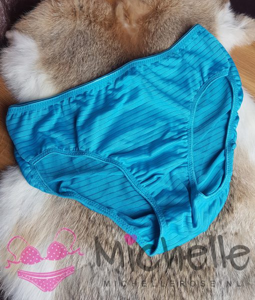 Gedragen blauw slipje