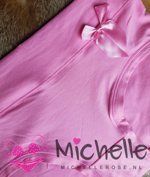 Schattig roze gedragen slipje met satijnen strikje - Afbeelding 2