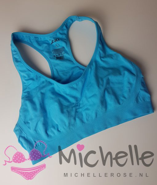 Fijne veel gedragen sport bh blauw