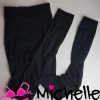 Gedragen zwarte thermo legging