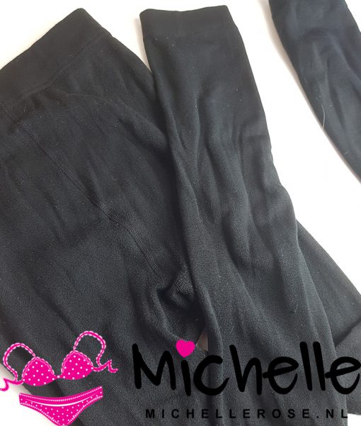 Gedragen zwarte thermo legging - Afbeelding 2