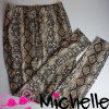 Leuke gedragen slangenprint legging
