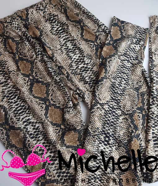 Leuke gedragen slangenprint legging - Afbeelding 2