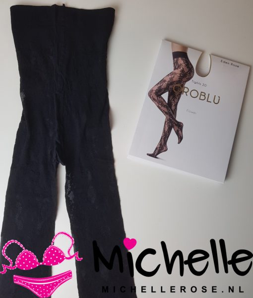 Prachtige gedragen luxe kanten merk panty