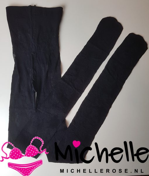Prachtige gedragen luxe kanten merk panty - Afbeelding 3