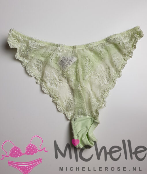 Groene kanten string
