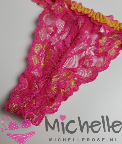 Roze kanten string - Afbeelding 2