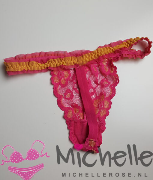 Roze kanten string - Afbeelding 3