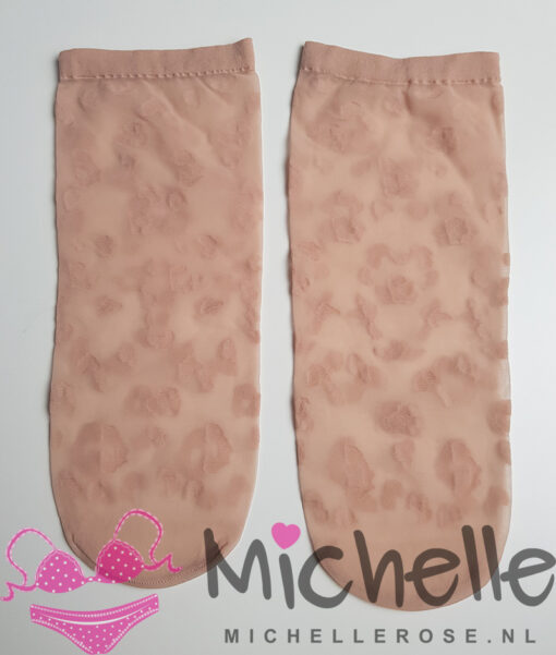 Gedragen pantysokjes (8 den) - Panterprint Huidkleur - Afbeelding 2