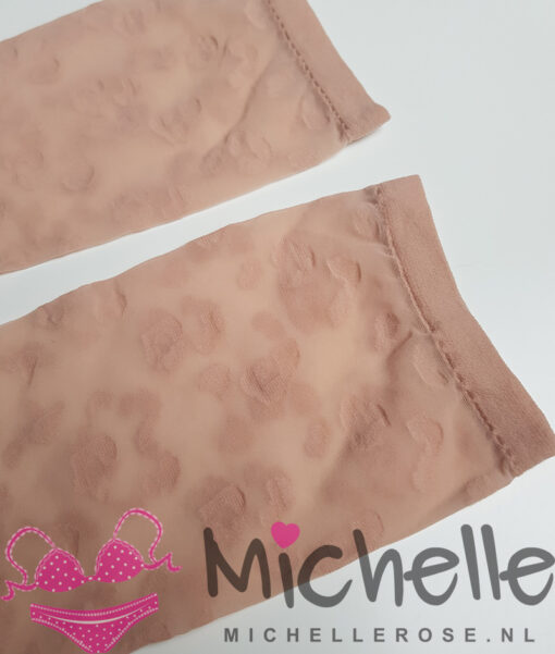 Gedragen pantysokjes (8 den) - Panterprint Huidkleur - Afbeelding 3