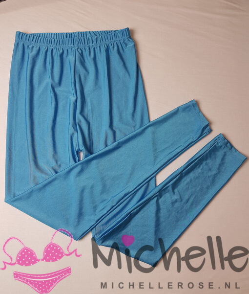 Gedragen legging blauw