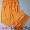 Gedragen legging oranje