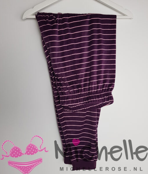 Lekkere warme paarse pyjama - Afbeelding 2