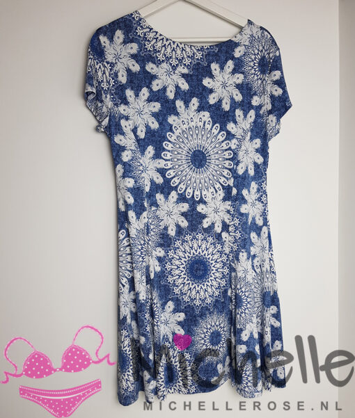 Mooi blauw met wit jurkje - Afbeelding 2