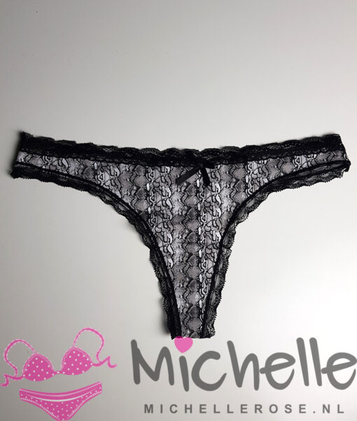 Katoenen string slangenprint