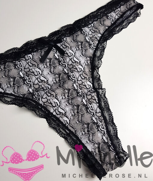 Katoenen string slangenprint - Afbeelding 3