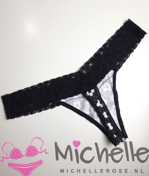 Sexy gedragen string met bloempjes - Afbeelding 4