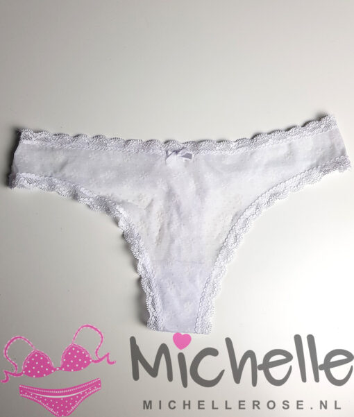 Witte doorschijnende string snowflake