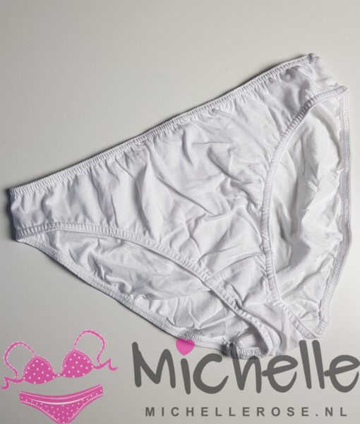 Witte gedragen onderbroek