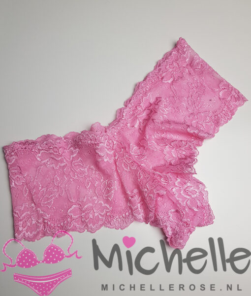 Gedragen roze kanten hipster - Afbeelding 3