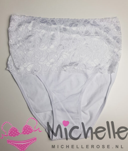 Hoge witte gedragen slip